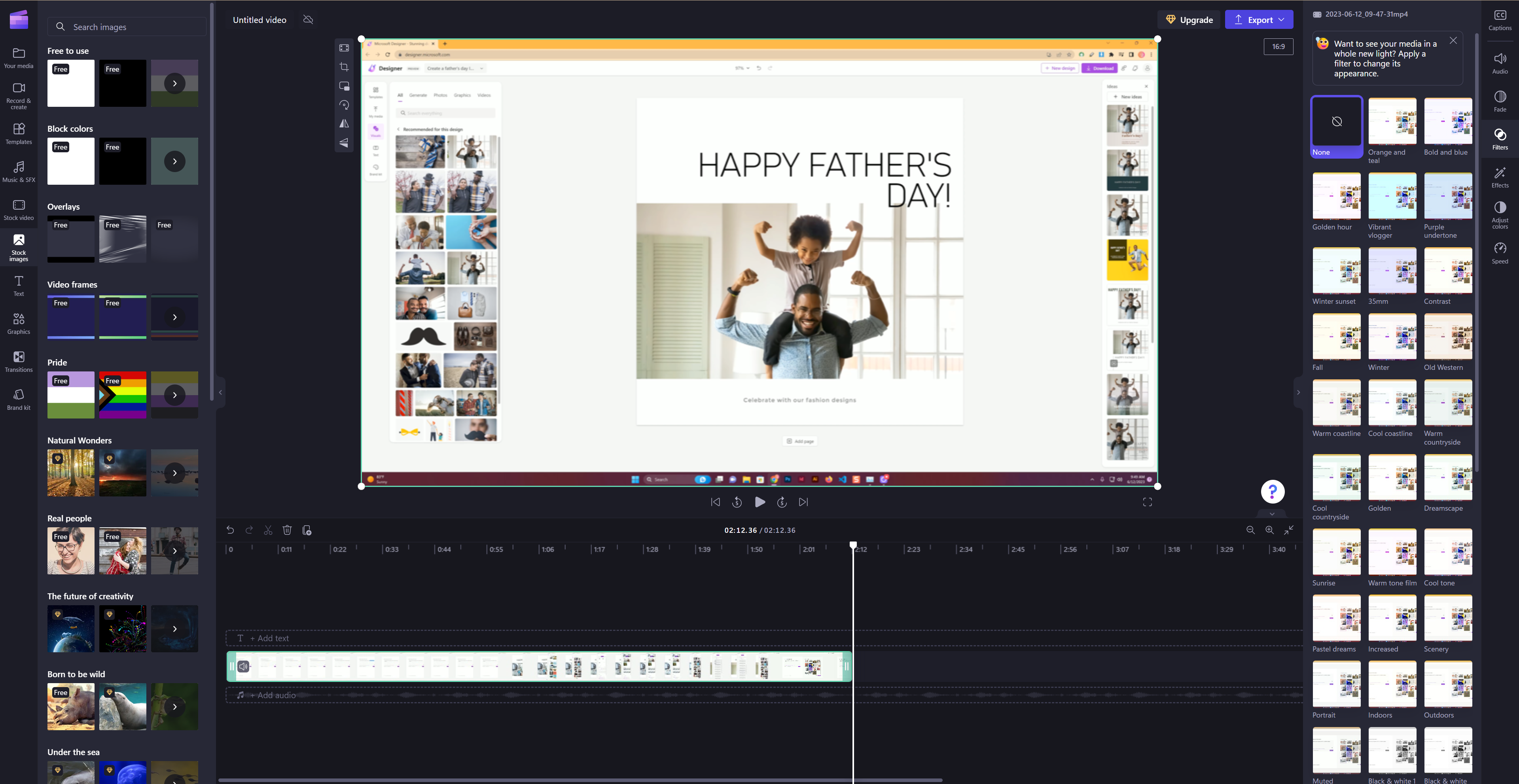Microsoft clipchamp video editing for free