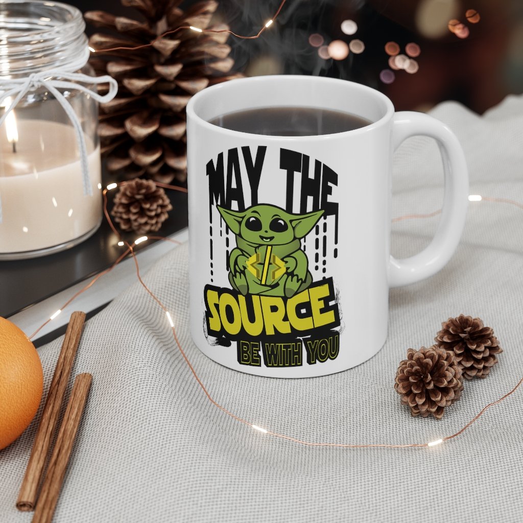 Baby Yoda May The Source Be With You Mug 11oz