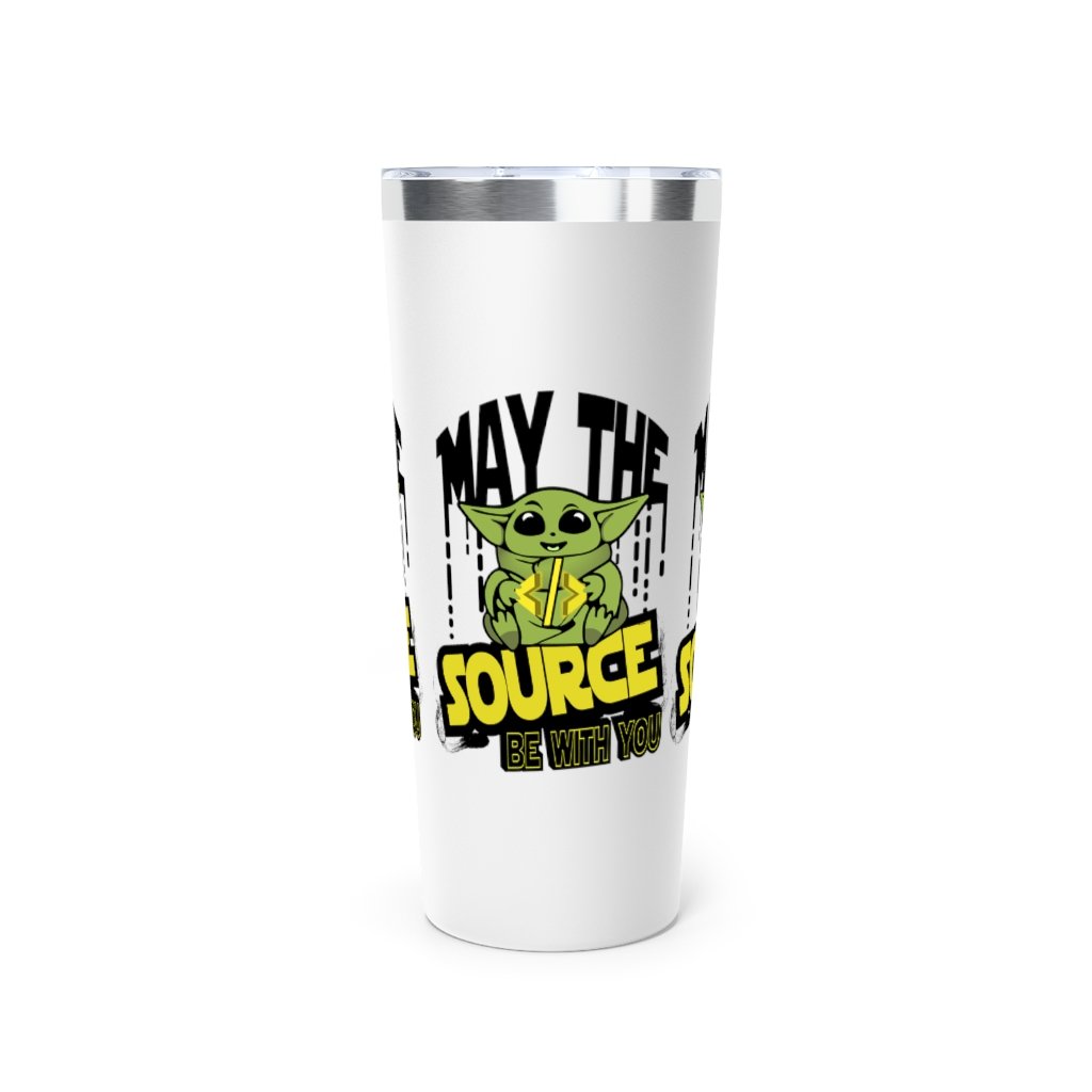 Baby Yoda May The Source Be With You Copper Vacuum Insulated Tumbler, 22oz