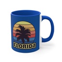 Florida Palm 11oz Accent Mug