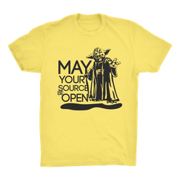 Yoda May Your Source Be Open 100% Organic Cotton Adult T-Shirt