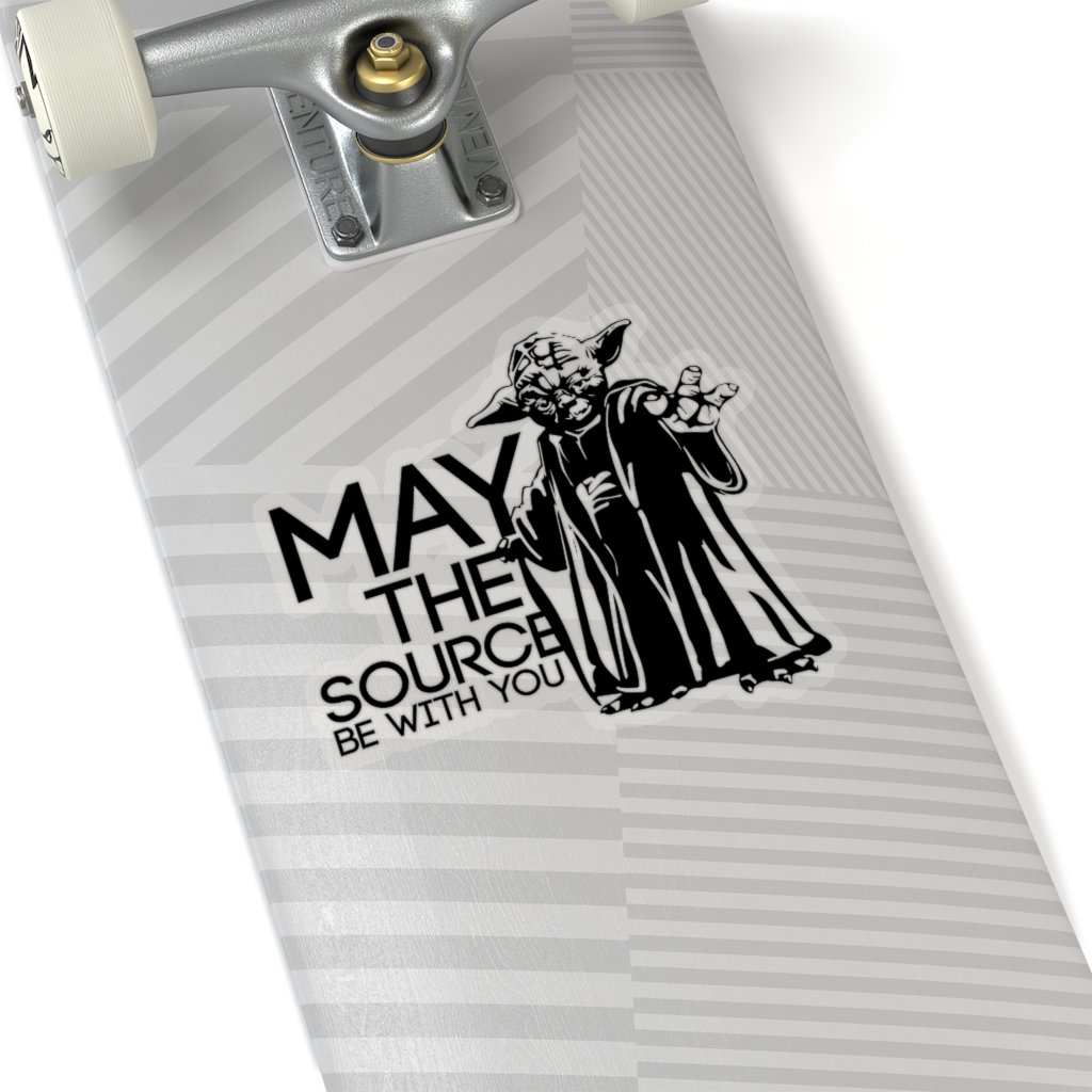 Yoda May The Source Be With You Kiss-Cut Stickers