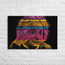 Albert Einstein Original Pop Art Giclée Canvas Print