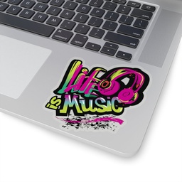 Life Is Music Kiss-Cut Stickers